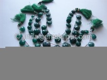 Emerald Dyed Ruby Faceted Heart